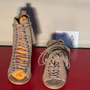 Dolce Vita Tan Lace-Up Boots